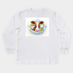 Friends Not Food Kids Long Sleeve T-Shirt